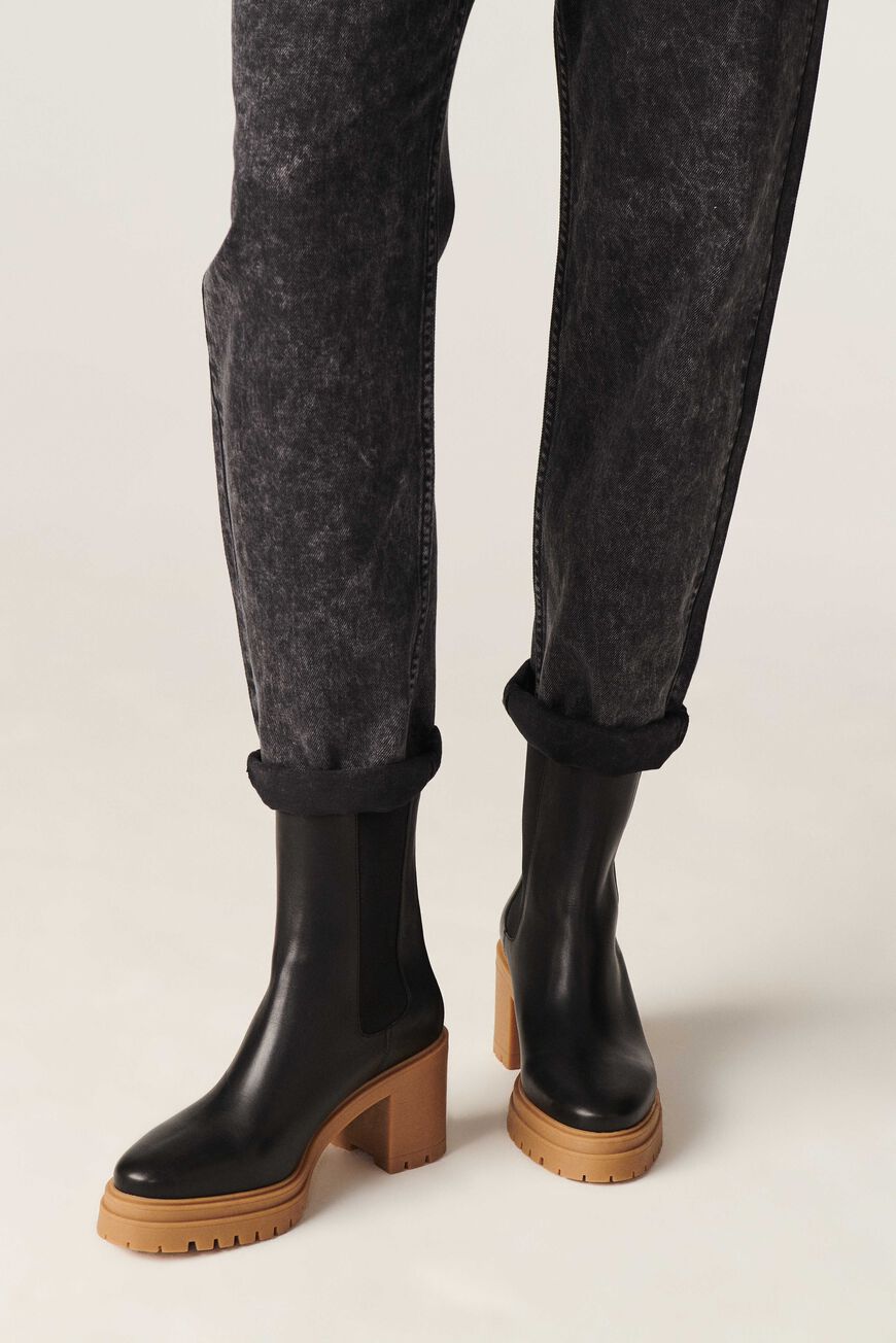 ba&sh ANKLE-BOOTS CLARE BLACK