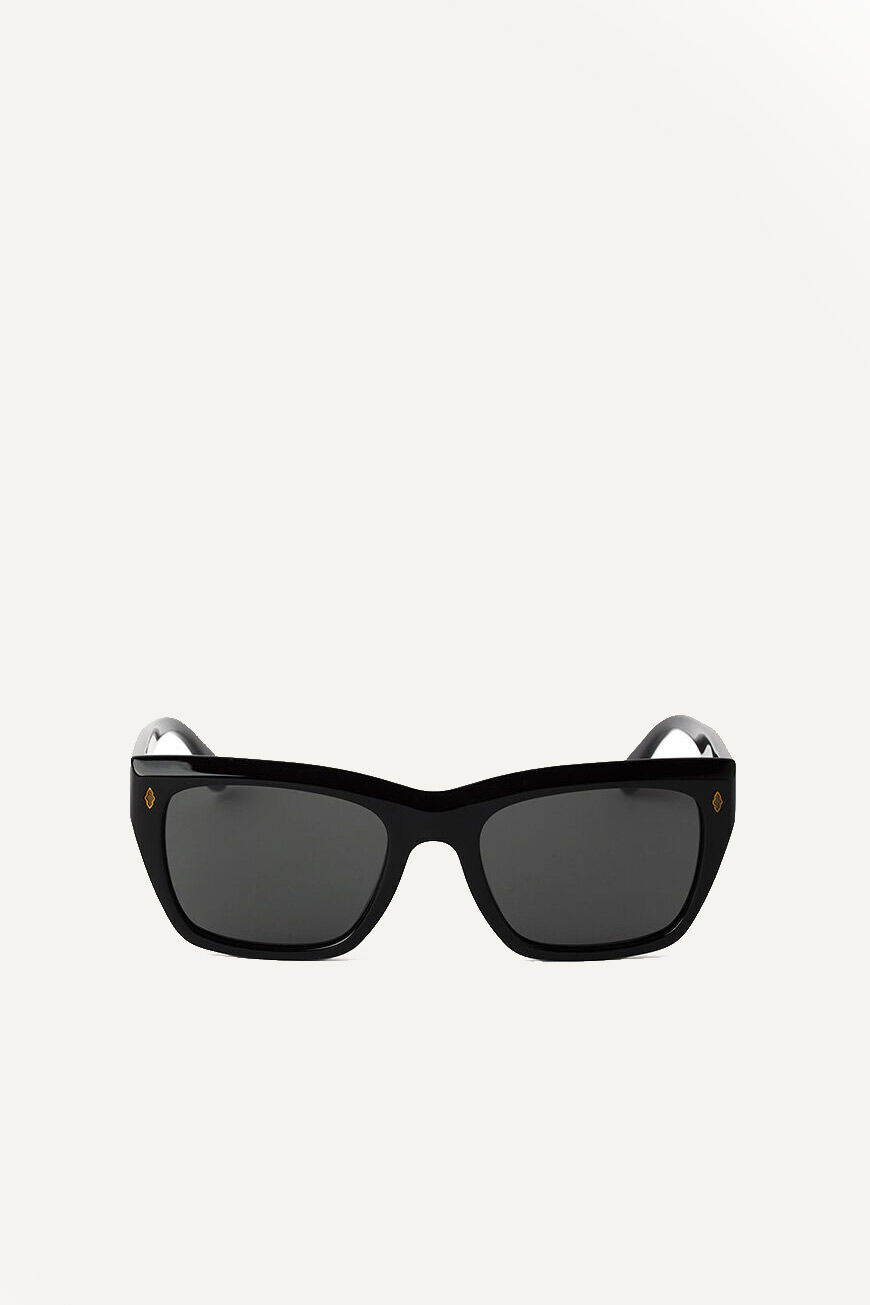 ba&sh oversized acetate frame square sunglasses LUCE NOIR