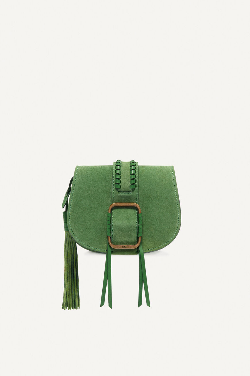 ba&sh suede leather small shoulder bag TEDDY AVOCAT