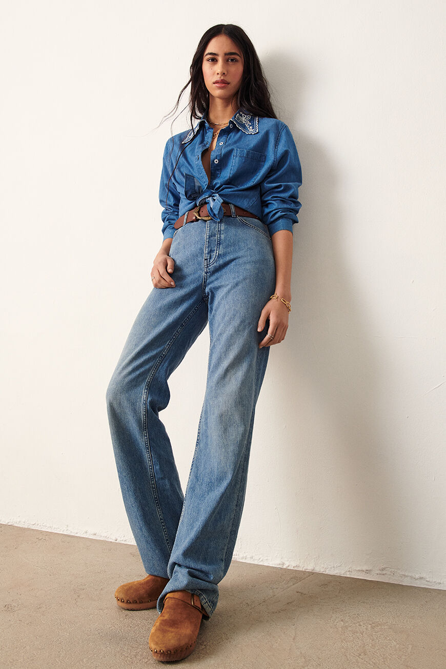 ba&sh straight-leg jeans CLIFFORD BLUEJEANS