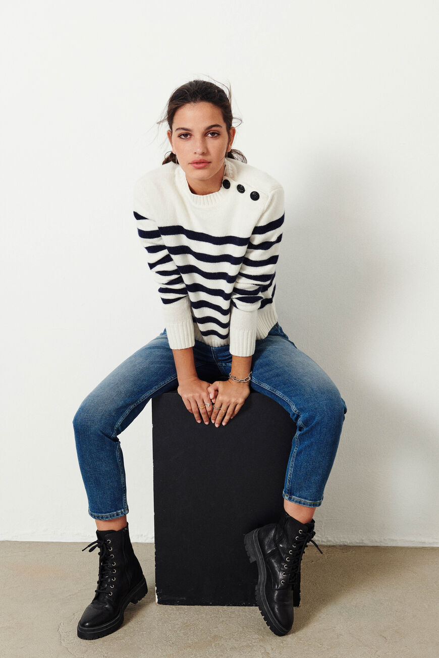 ba&sh striped sweater SEAN MARINE
