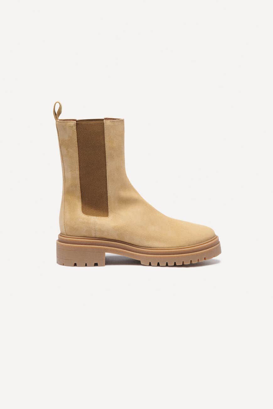ba&sh suede leather chelsea boots  SCODA SABLE