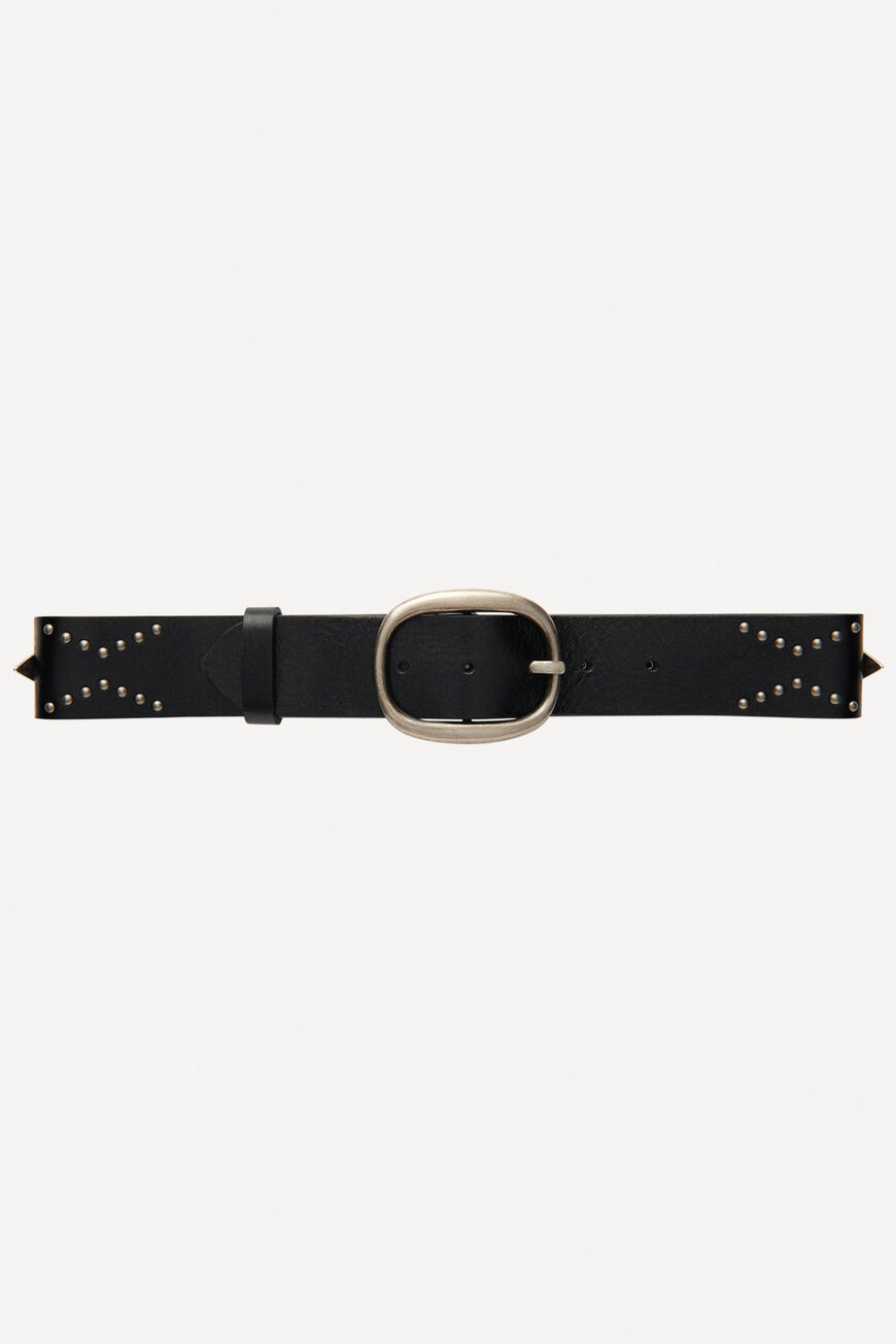 ba&sh leather belt BALI BLACK