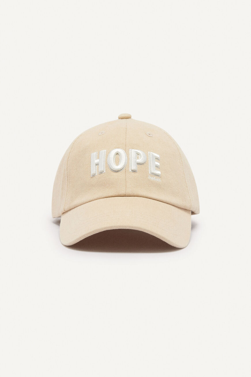 ba&sh embroidered cap HOPE BEIGE