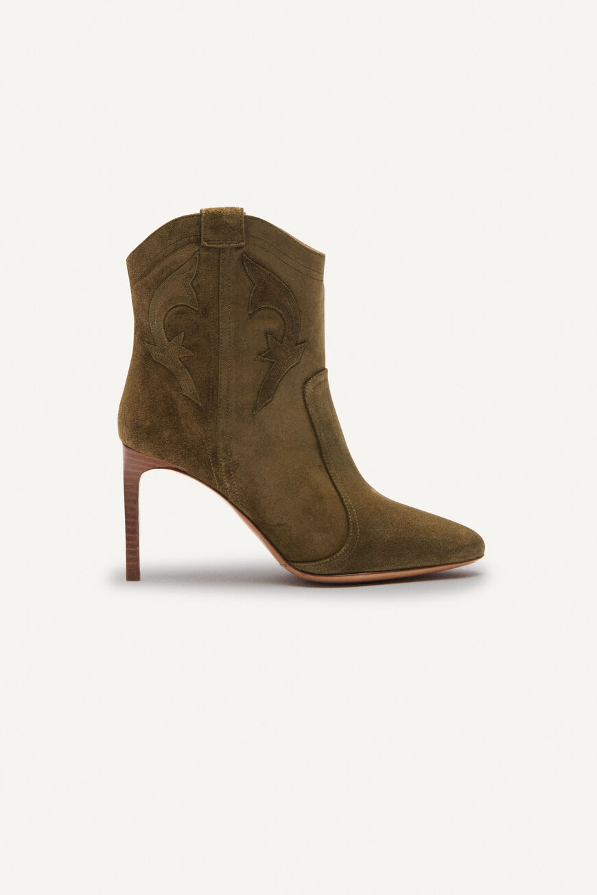 CAITLIN ANKLE BOOTS BOOTS OLIVE BA&SH