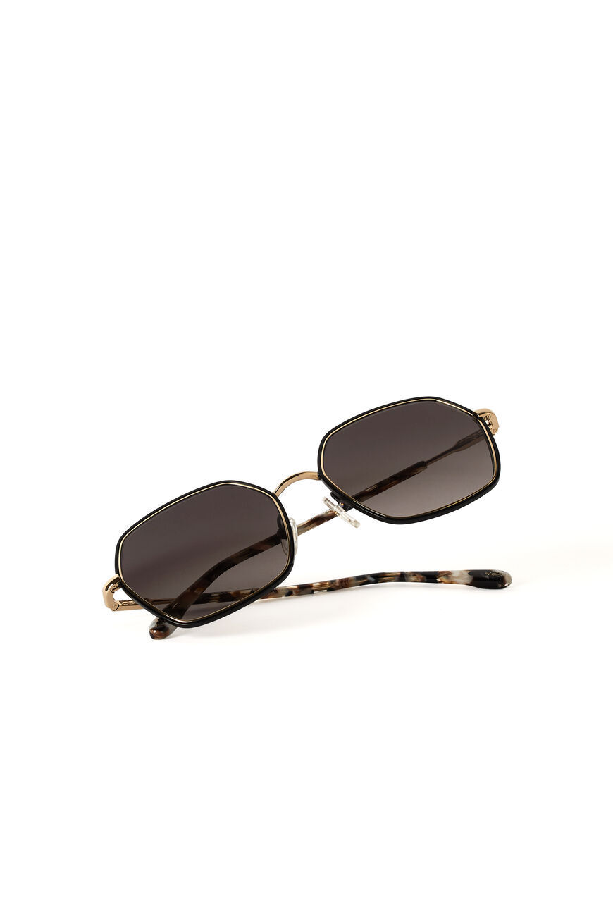 ba&sh hexagonal sunglasses LEA BLACK