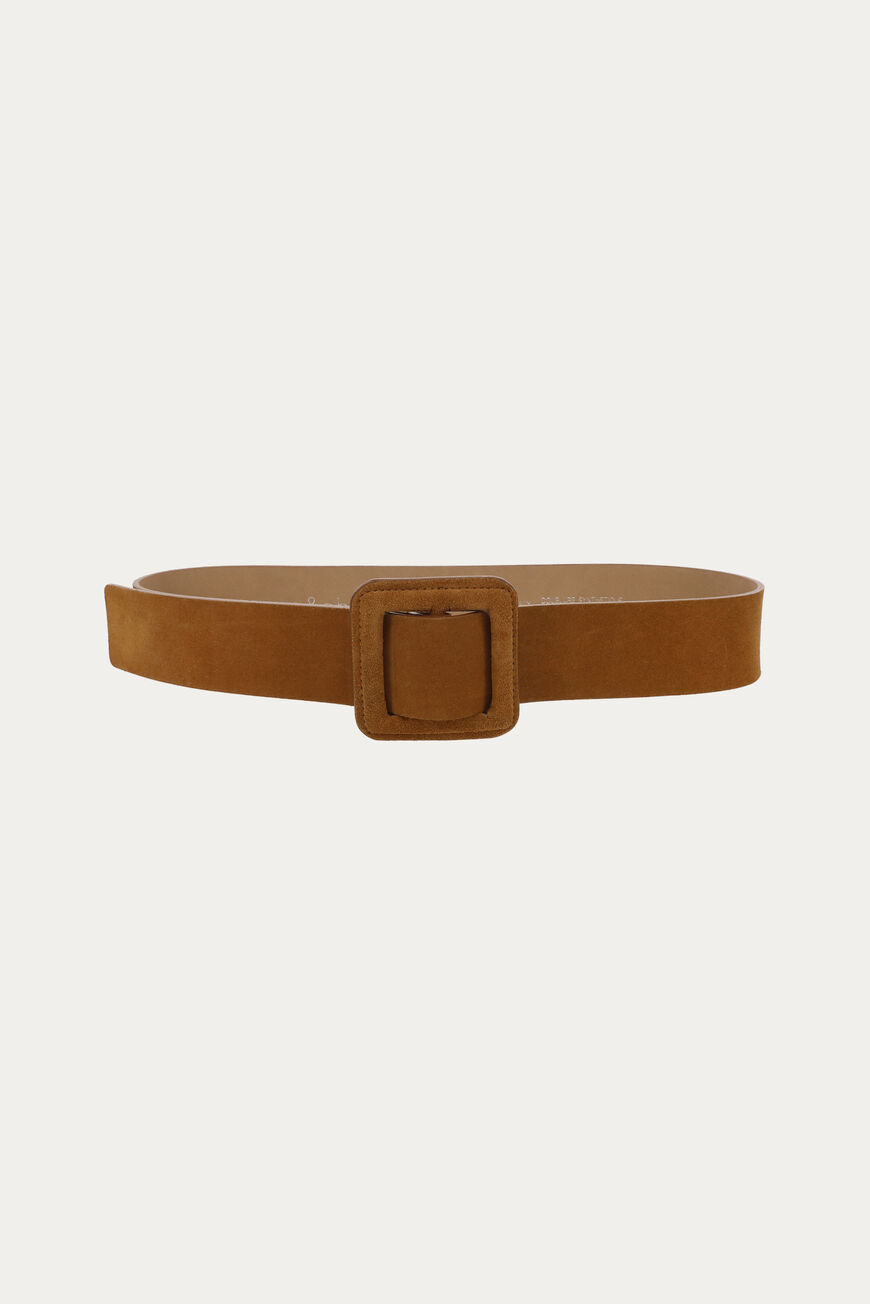 ba&sh suede square buckle belt BETTY BROWN