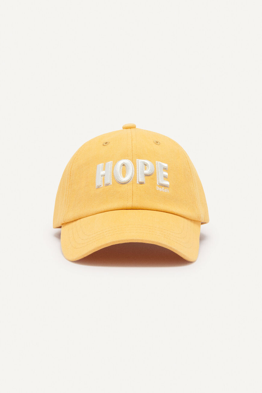 ba&sh embroidered cap HOPE JAUNE